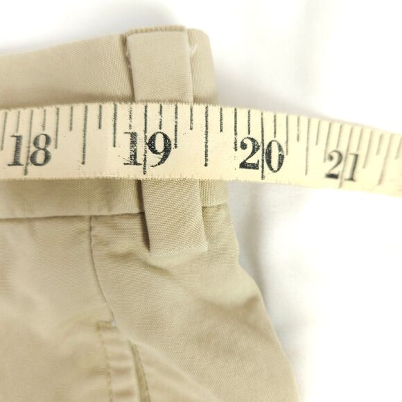 BROOKS BROTHERS Mens Size 40 Supima Cotton Beige Cream Flat Front Chino Shorts - Picture 4 of 6